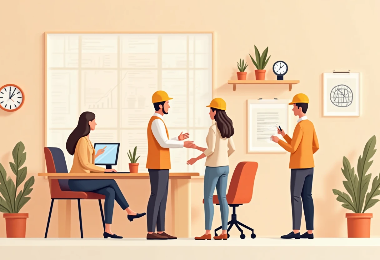 Architekten bei der Arbeit