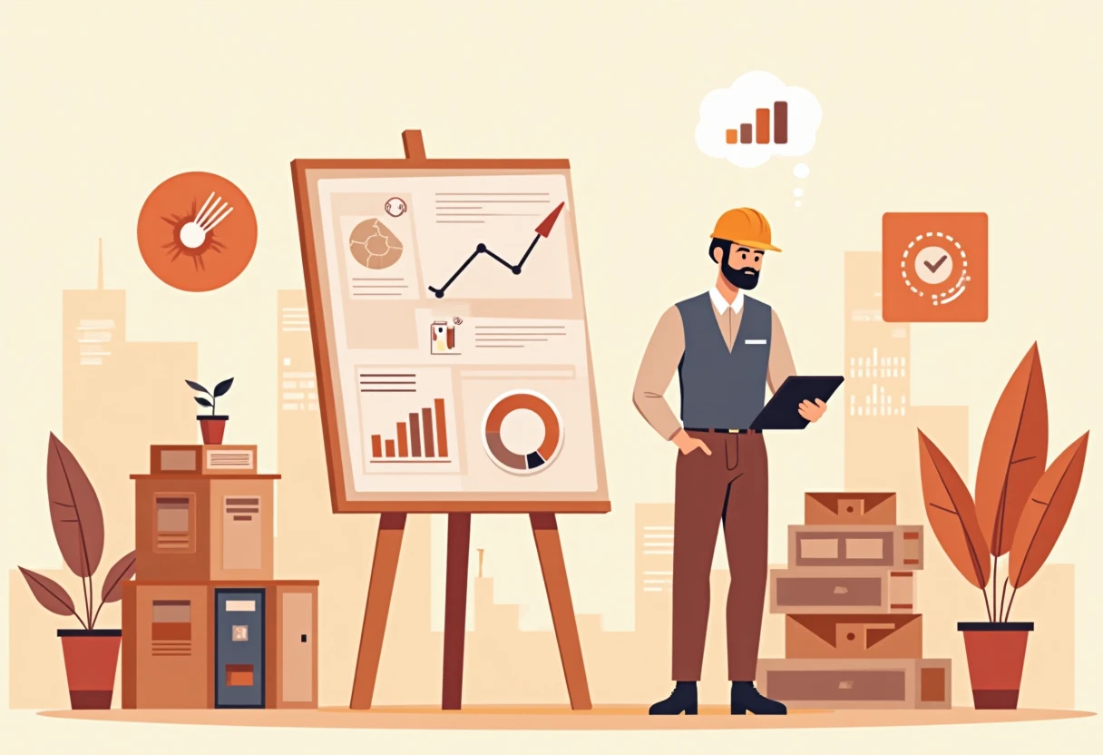Engineer with digital tools